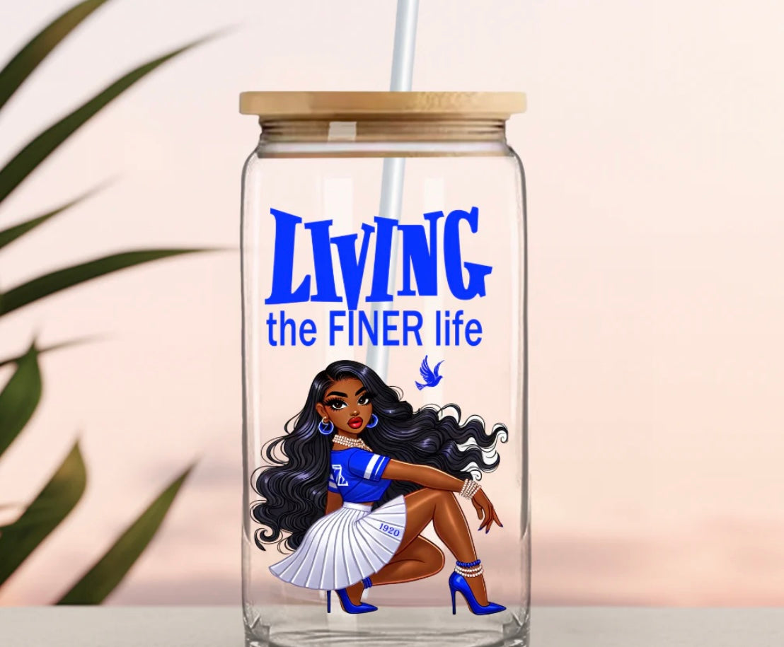 Sorority 16oz Glass Can