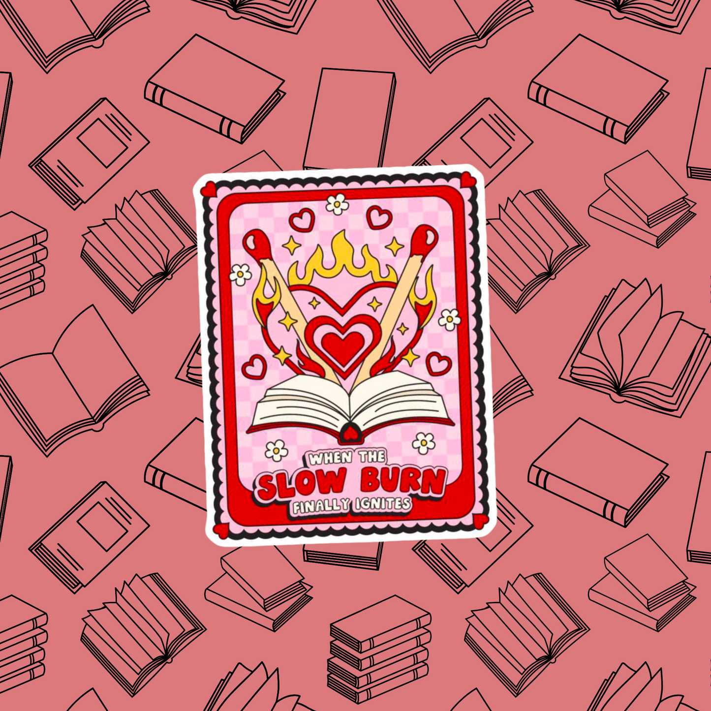 Slow Burn Card Sticker