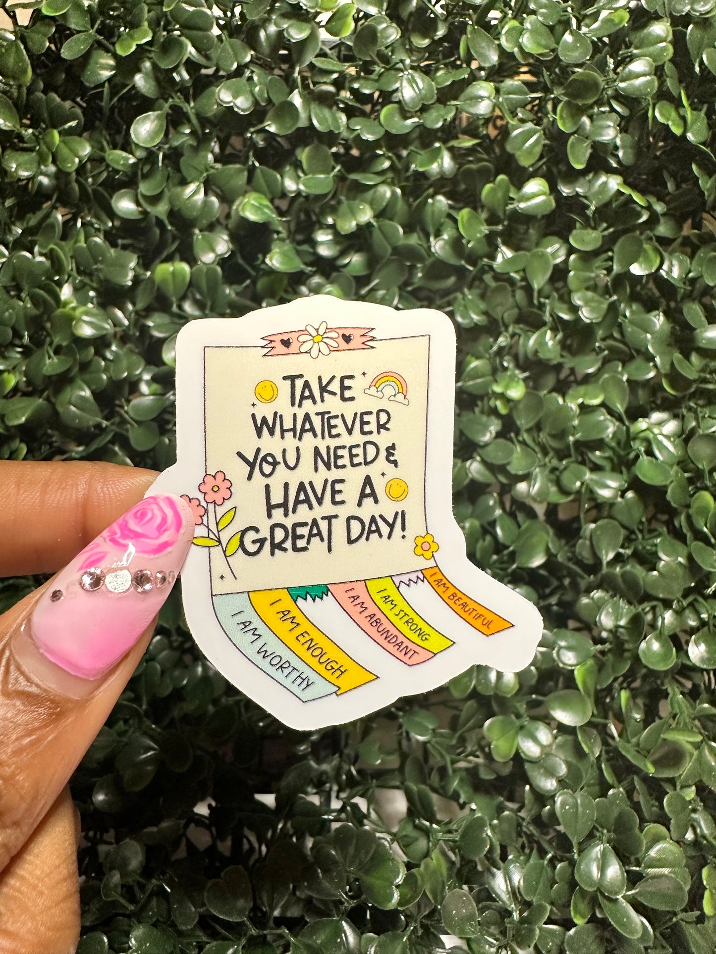 Take whatever you need sticker
