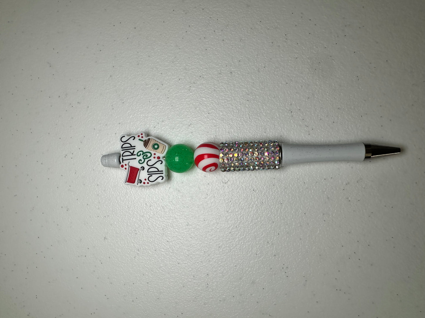 Sips & Trips Pen- White