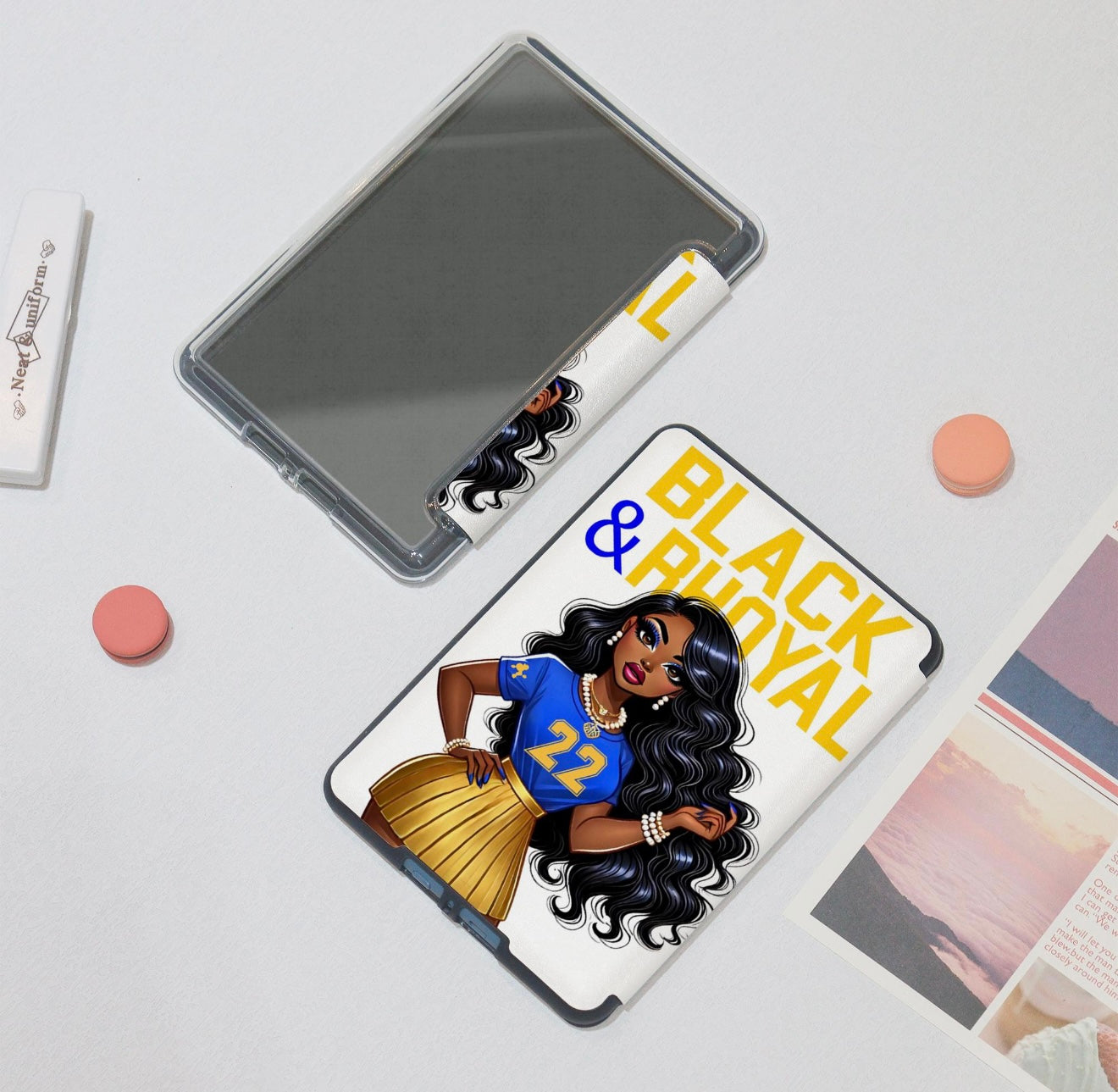 (PREORDER) Black & Rhoyal Sorority Kindle Case
