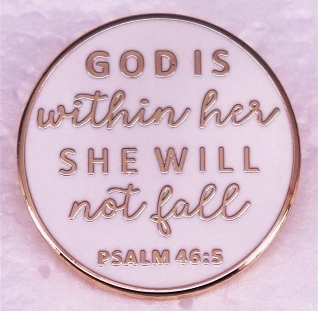 God Is With Her Pin