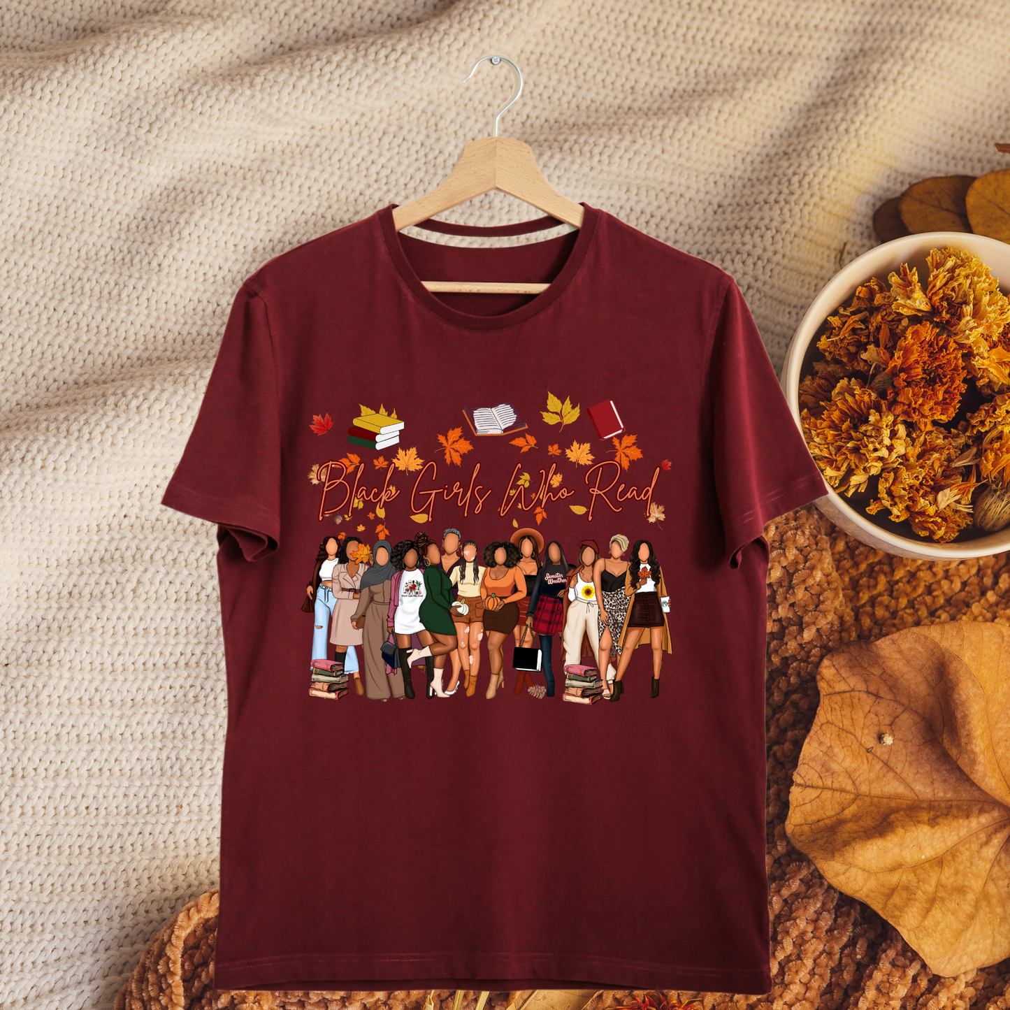 FALL Black Girls Who Read Shirt