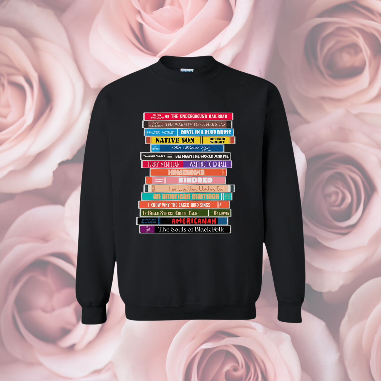 Black Author Stack Sweatshirt
