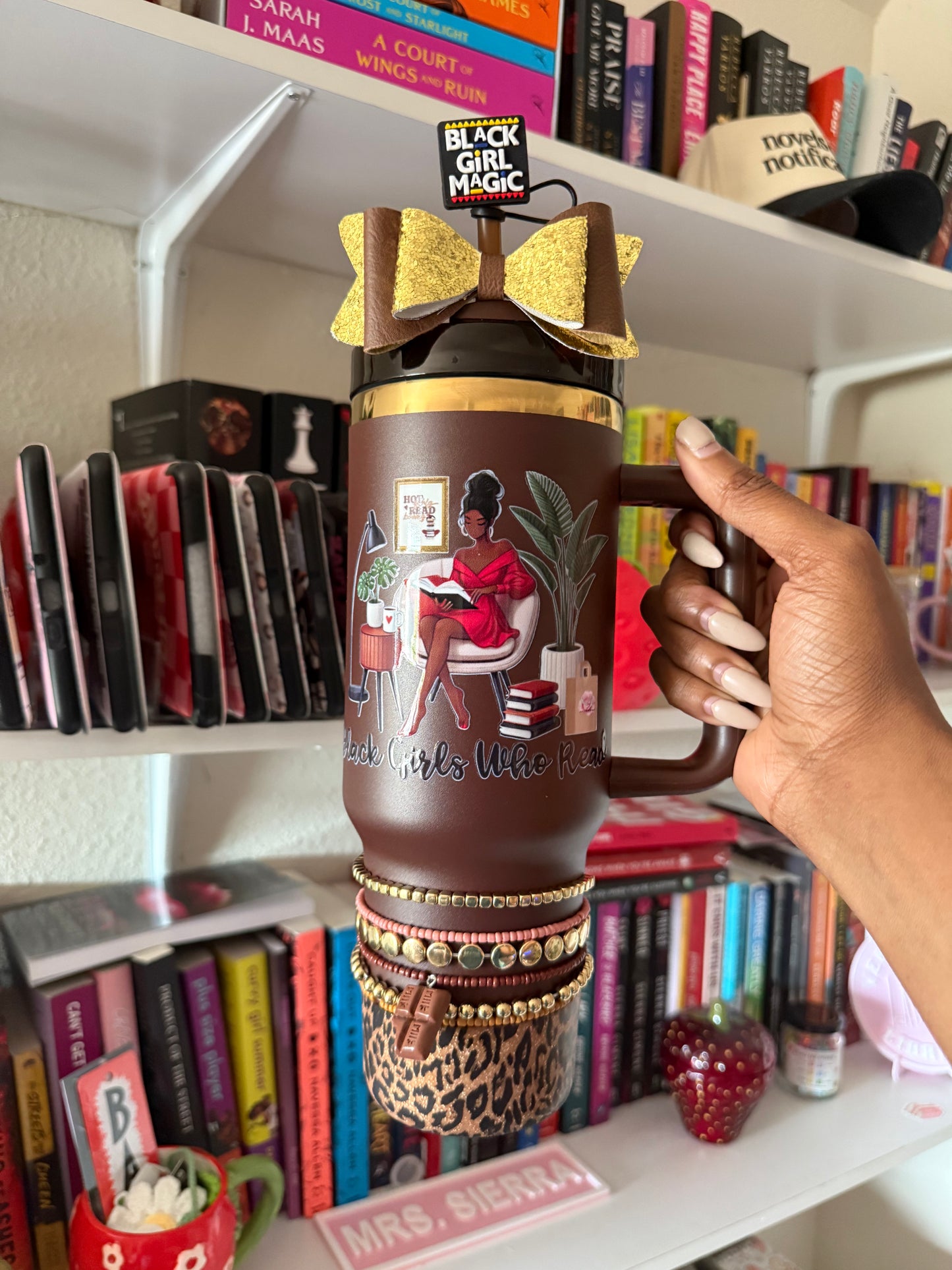 (PREORDER) Black Girl Who Reads Chocolate 40oz Tumbler