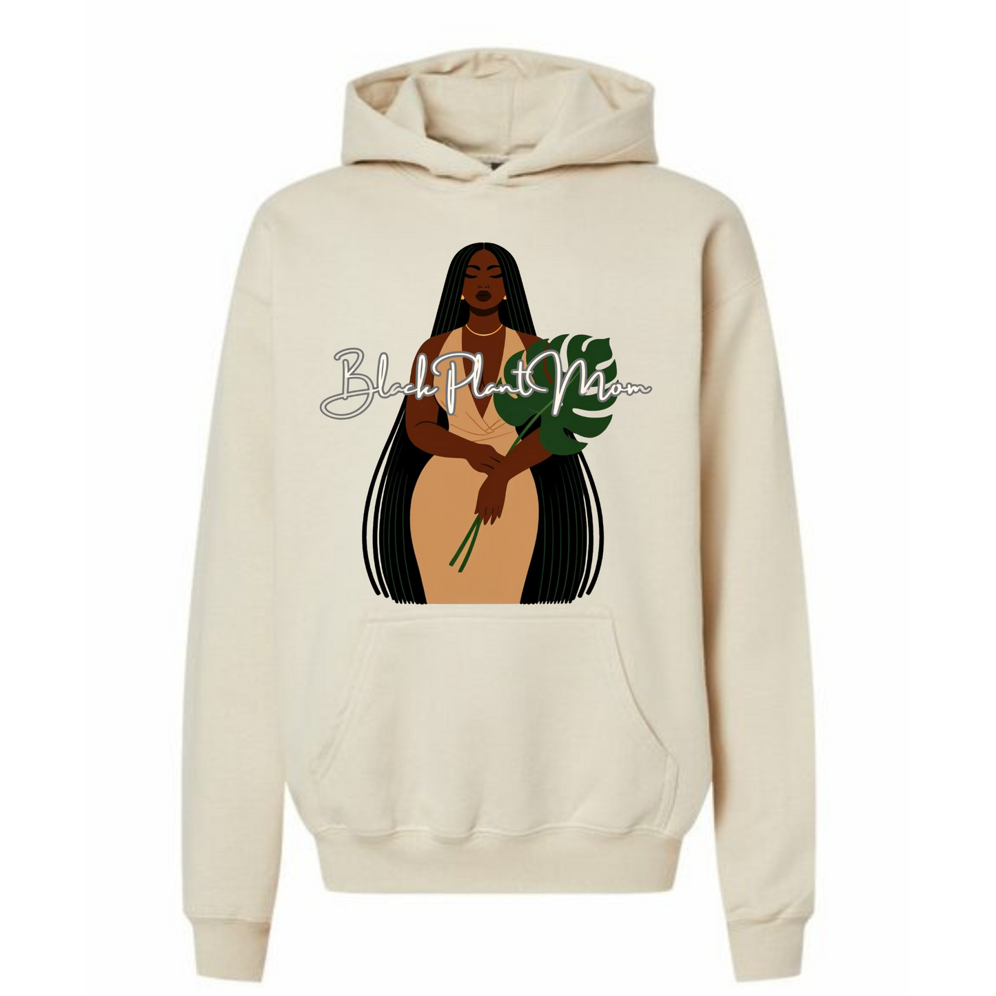 Black Plant Mom Hoodie
