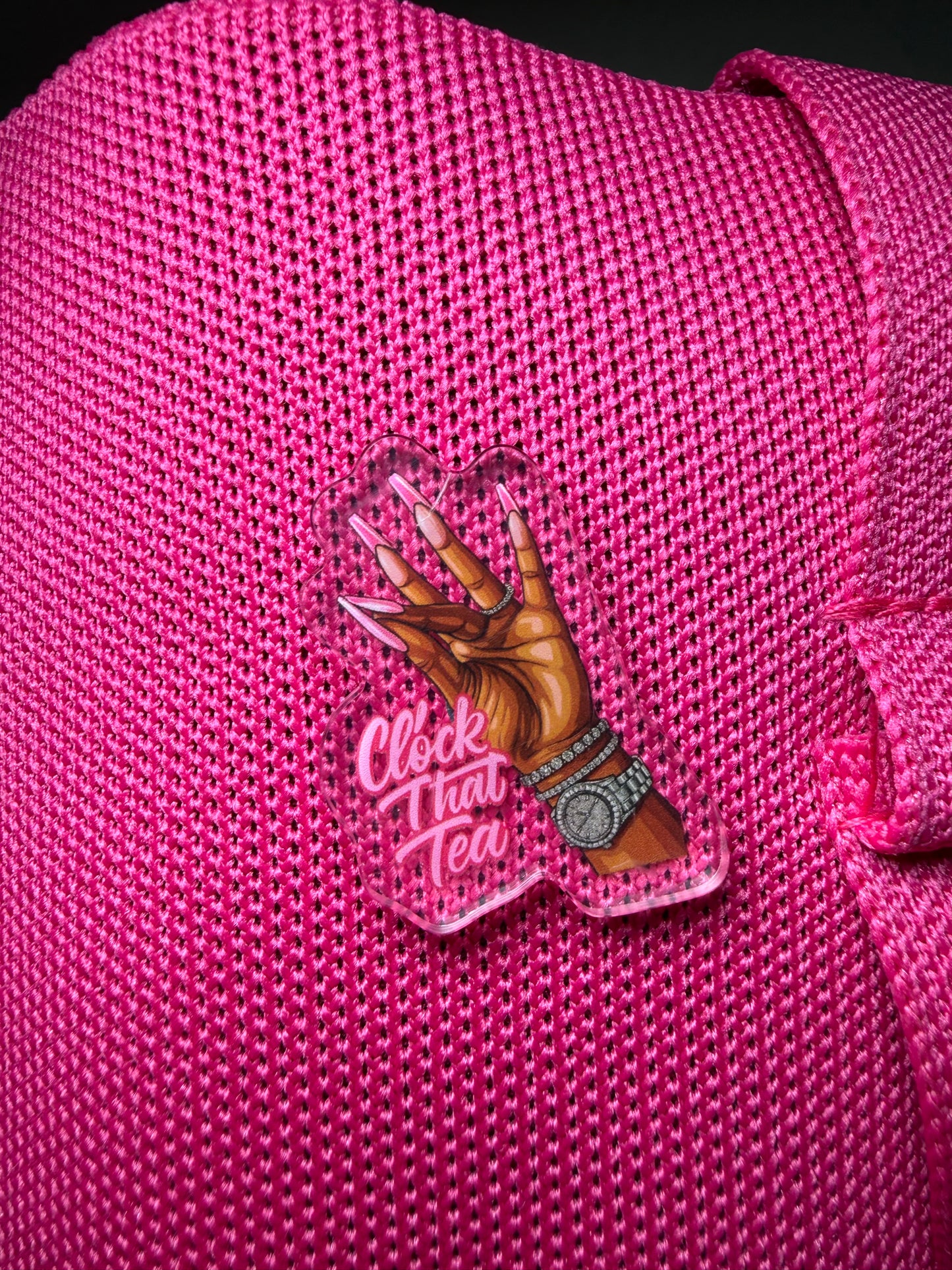 (RTS) Clock That Tea Acrylic Pin
