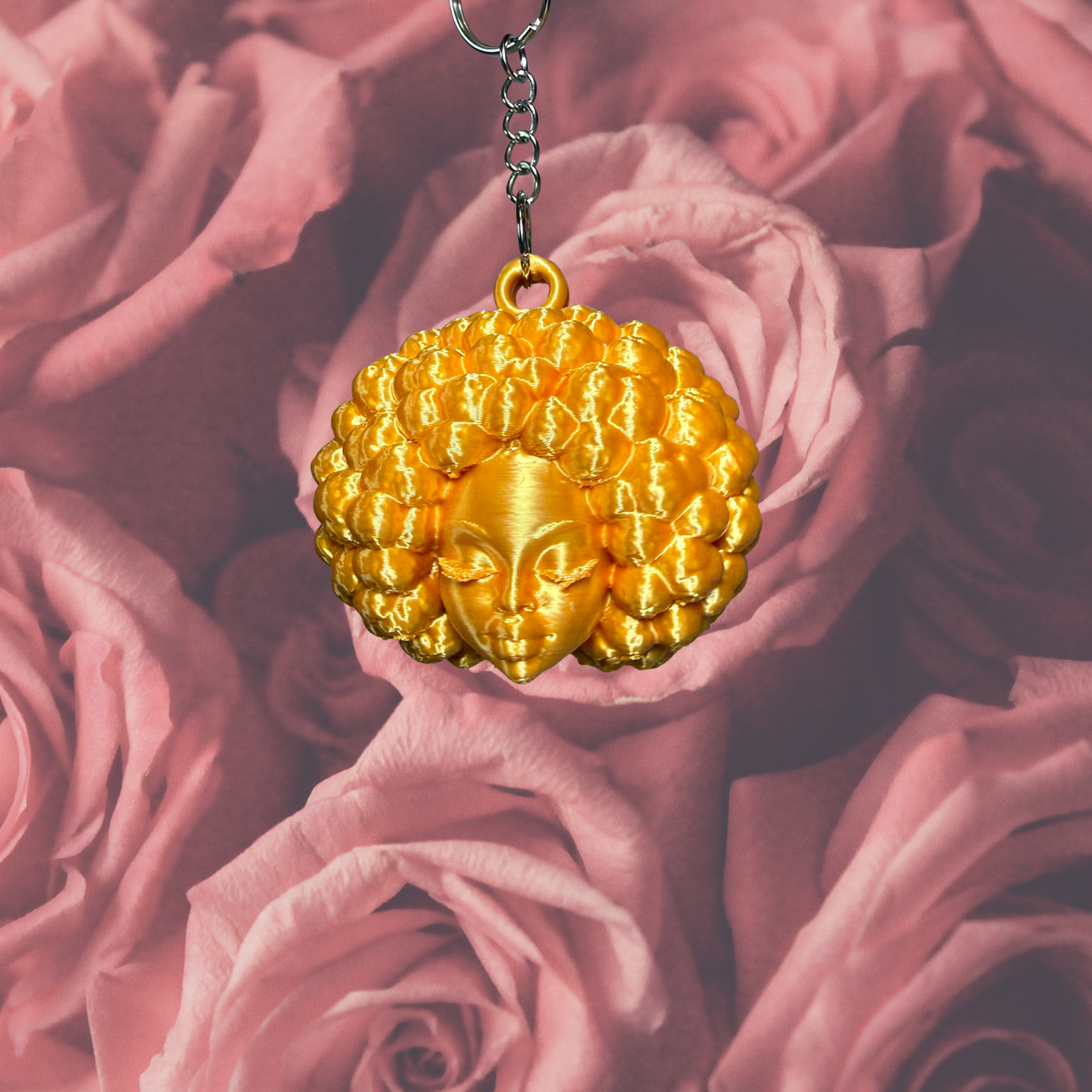 Bag Charm- Afro Girlie