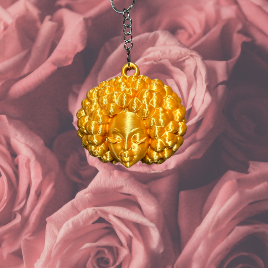 Bag Charm- Afro Girlie