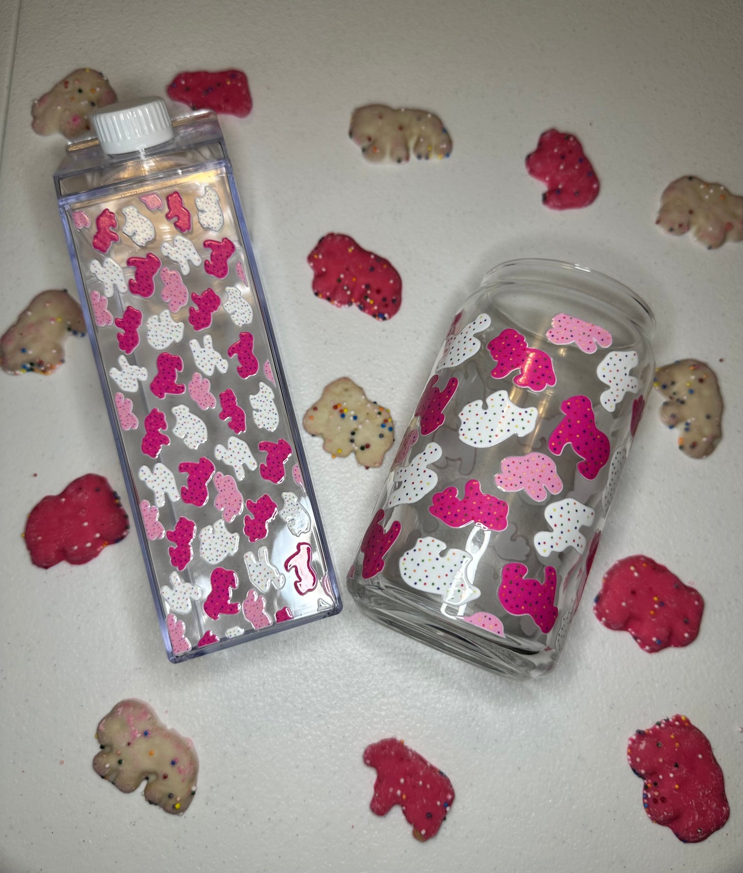 Animal Cracker 16oz Glass Can