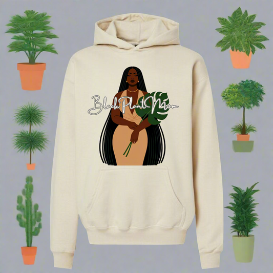 Black Plant Mom Hoodie