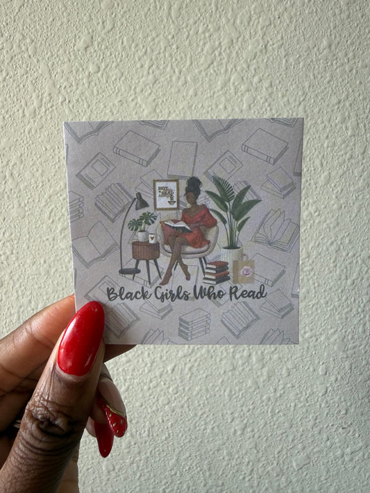 Black Girls Who Read Sticky Note