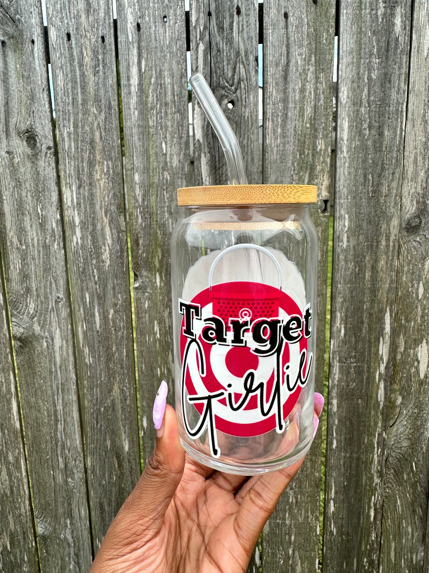 Zodiac Target Girlie 16oz Glass Can