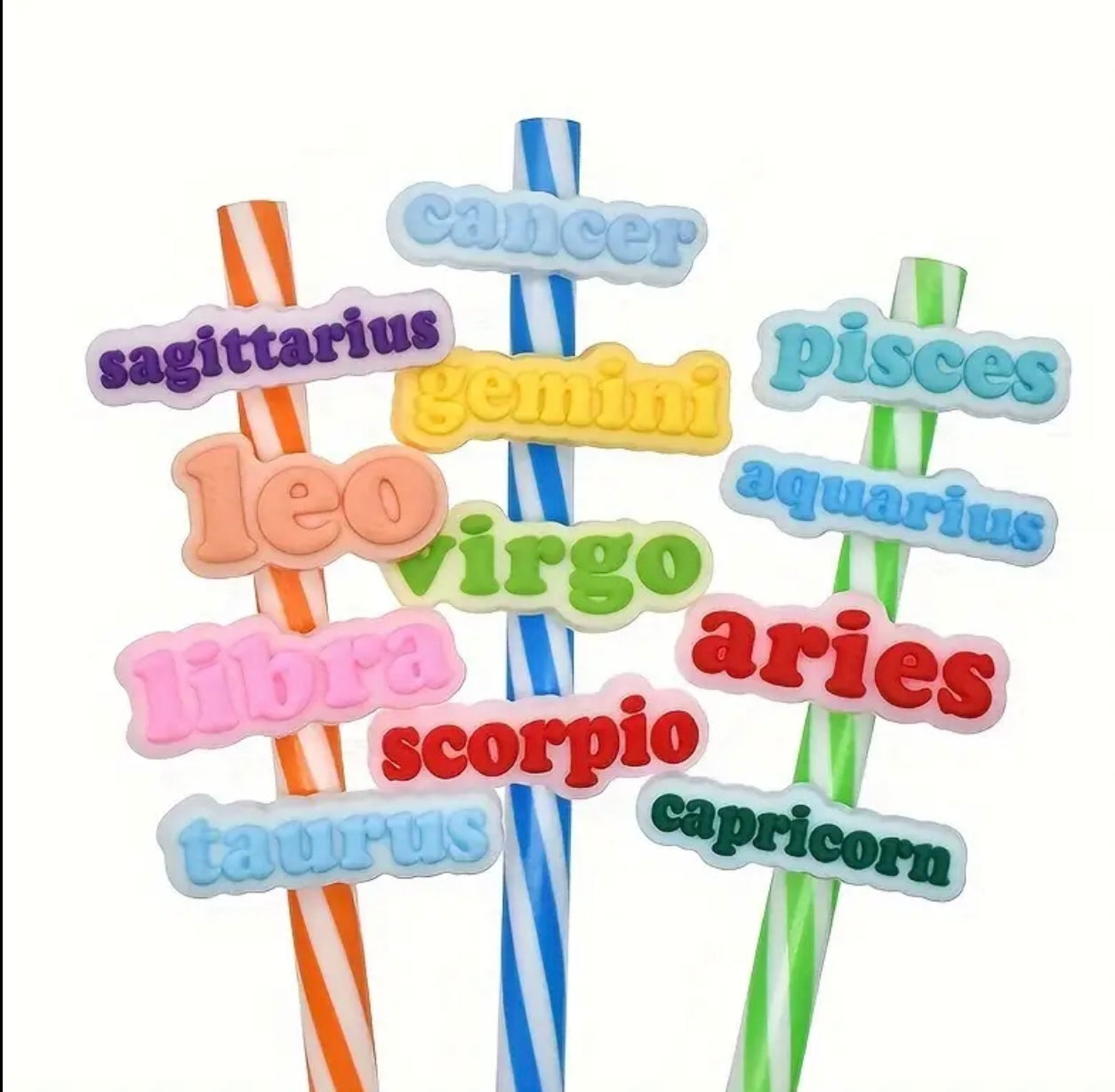 Zodiac Straw Topper