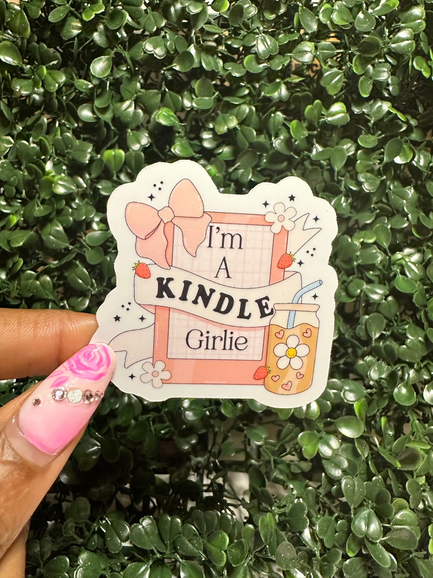 Kindle Girlie Sticker