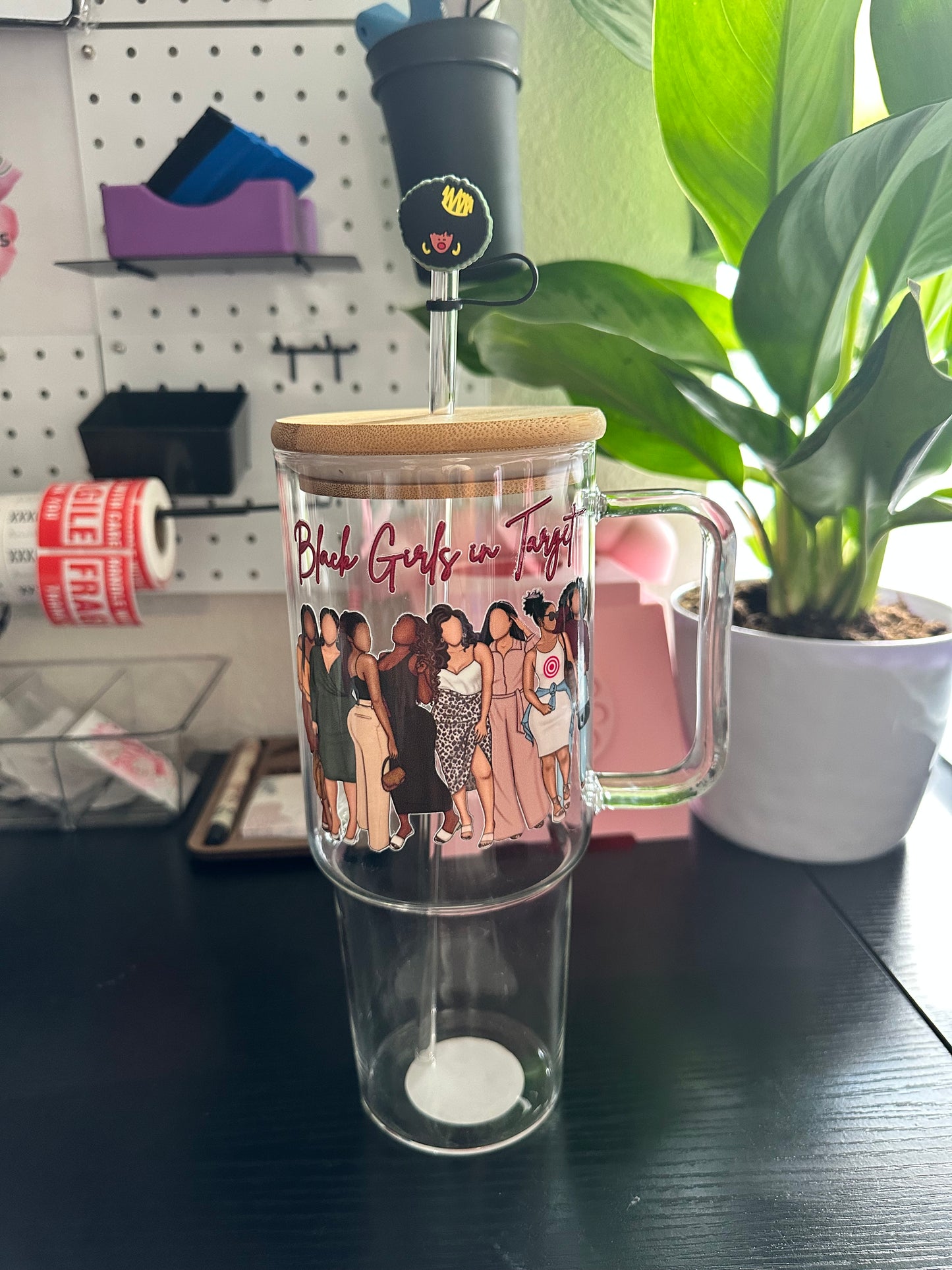 (PREORDER) Sips & Trips 40oz Glass Tumbler