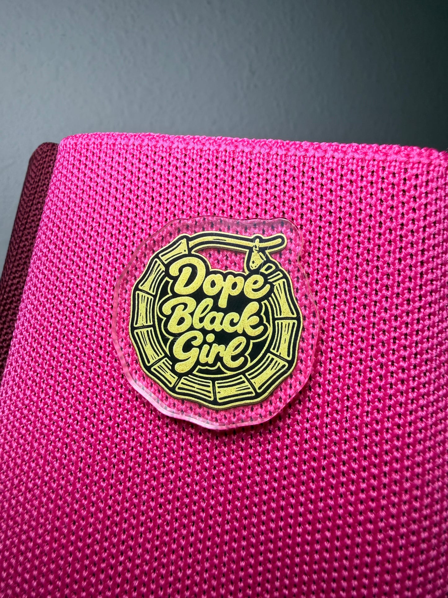 (RTS) Earring Dope Black Girl Acrylic Pin