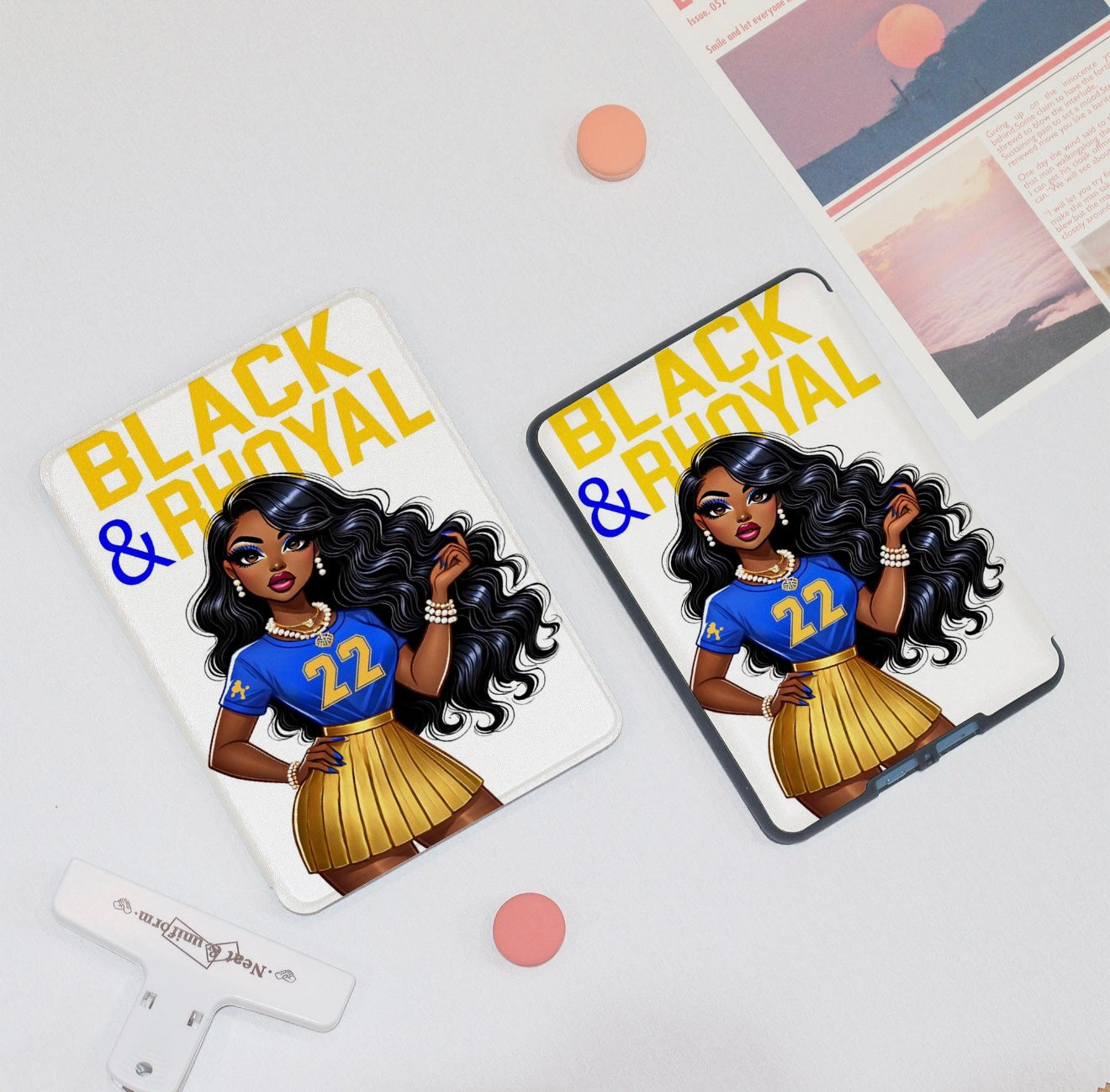 (PREORDER) Black & Rhoyal Sorority Kindle Case