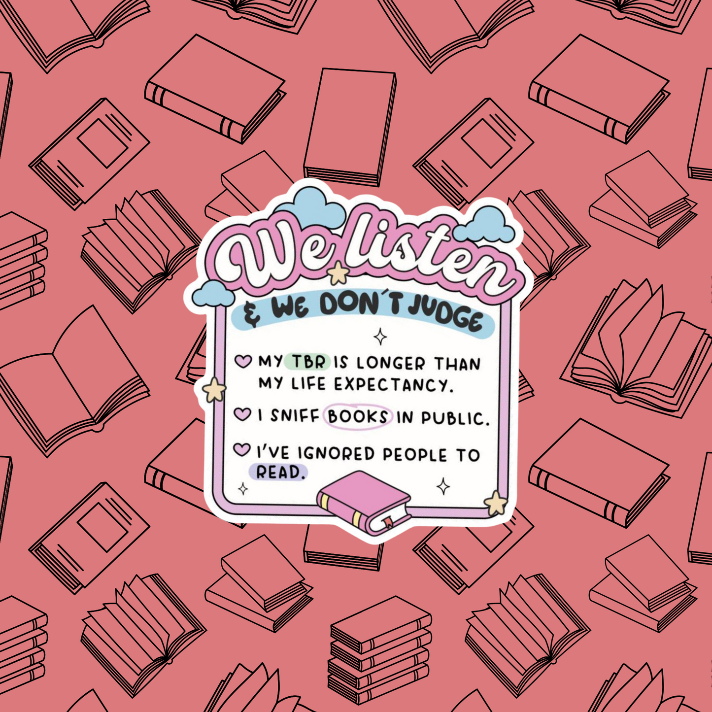 Listen Don’t Judge Sticker