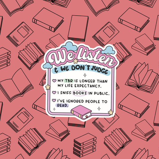 Listen Don’t Judge Sticker