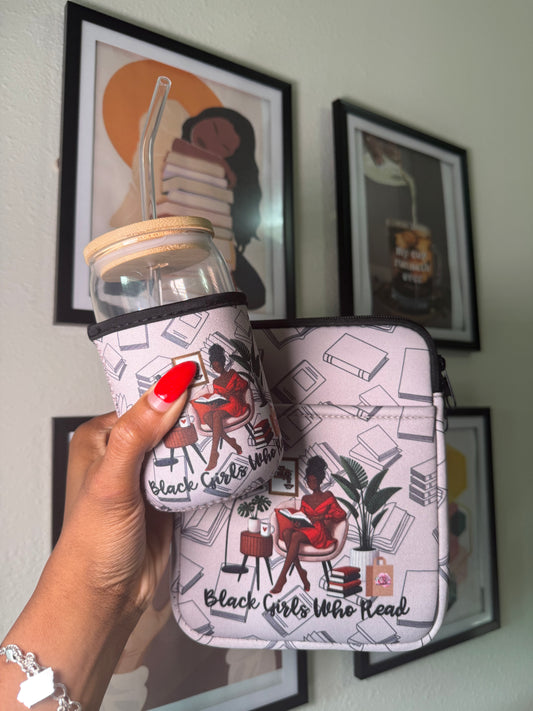 Black Girl Who Read Book & Cup Sleeve Bundle
