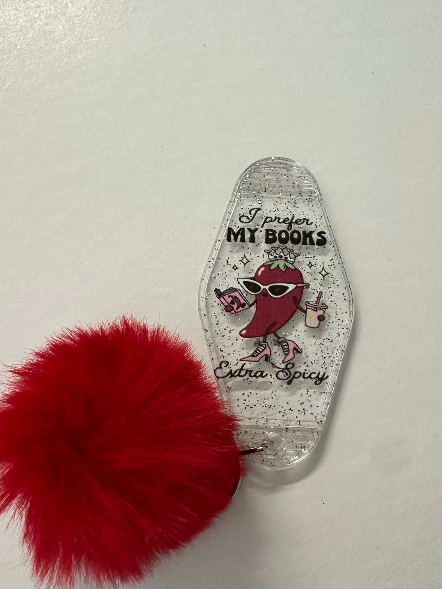 Extra Spicy Books Keychain