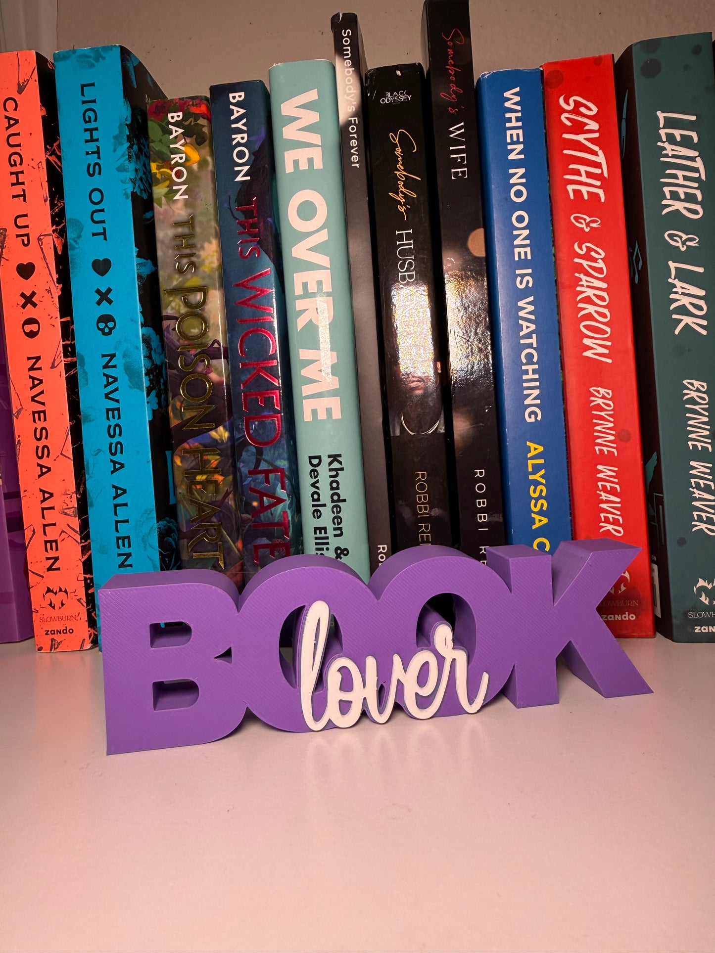 (RTS) Book Lover Shelf Sign