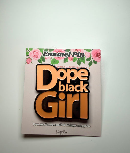 (RTS) Dope Black Girl Enamel Pin
