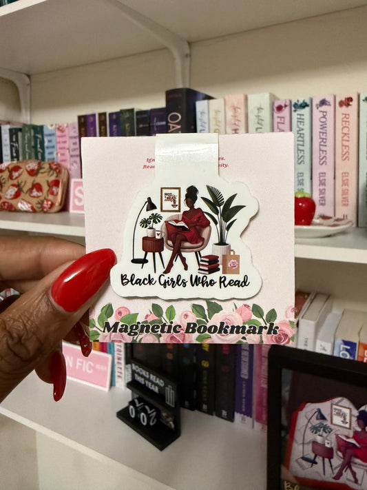Black Girls Who Read Magnetic Bookmark