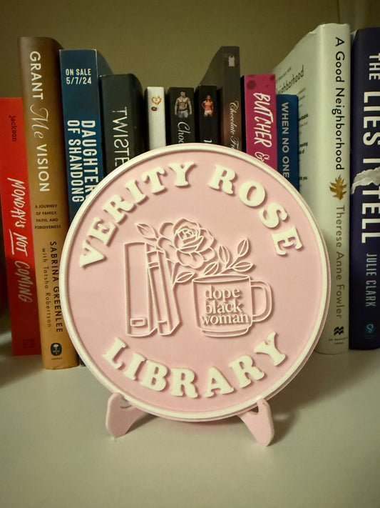 Custom Name Library Plaque