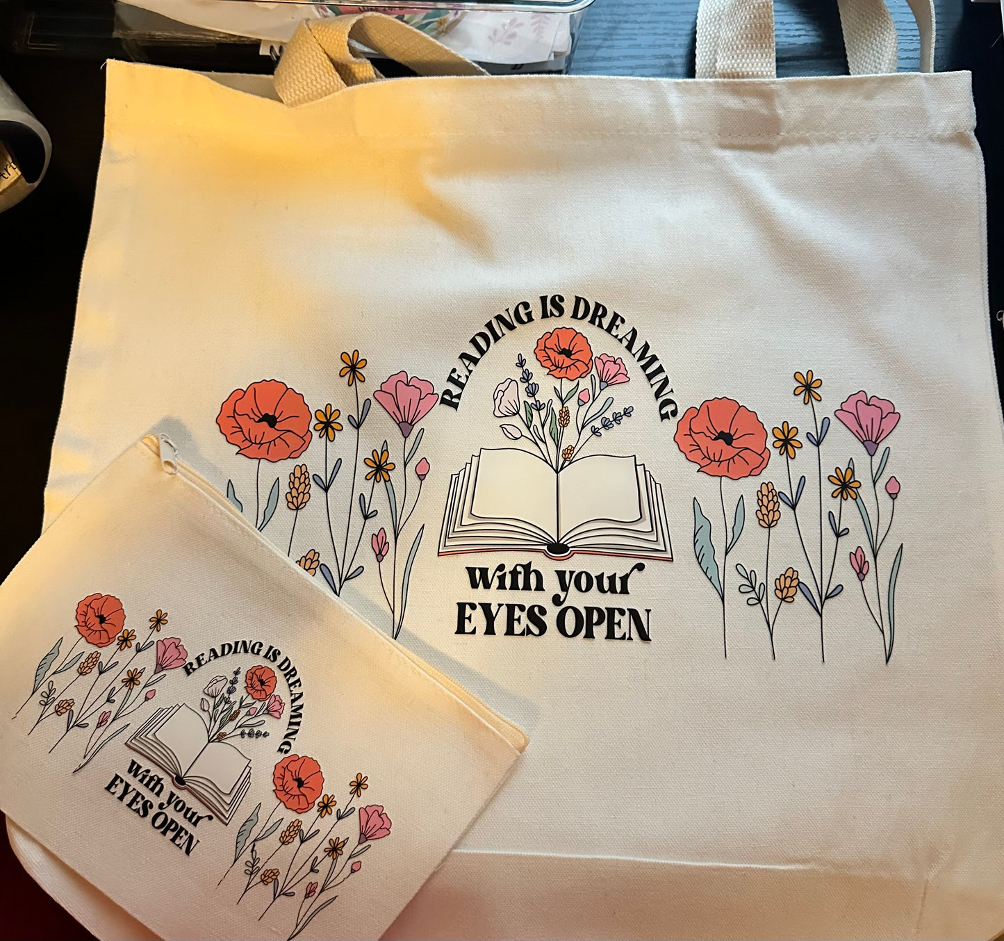 Reading is Dreaming tote