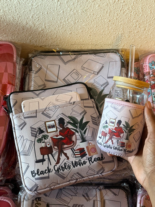 Black Girl Who Read Book & Cup Sleeve Bundle