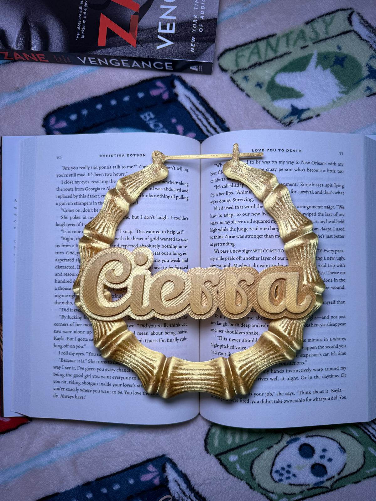 Custom Bamboo Hoop Name Sign