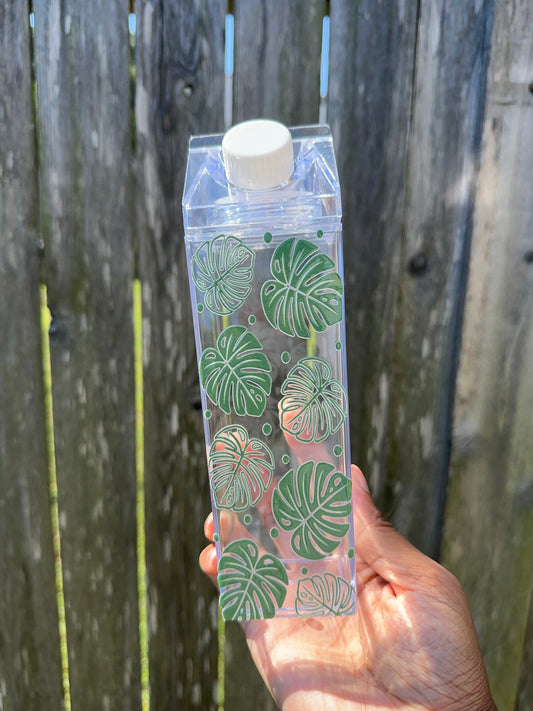 Monstera 17oz Milk Carton