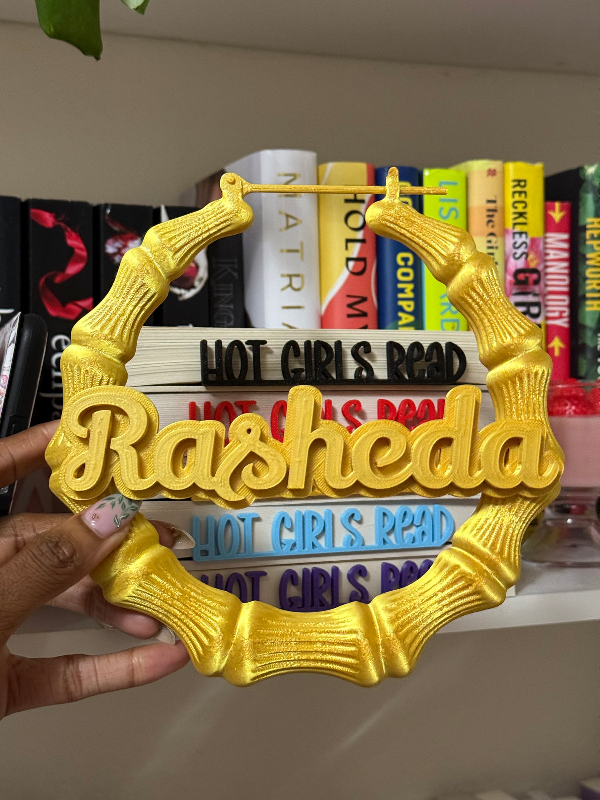 Custom Bamboo Hoop Name Sign