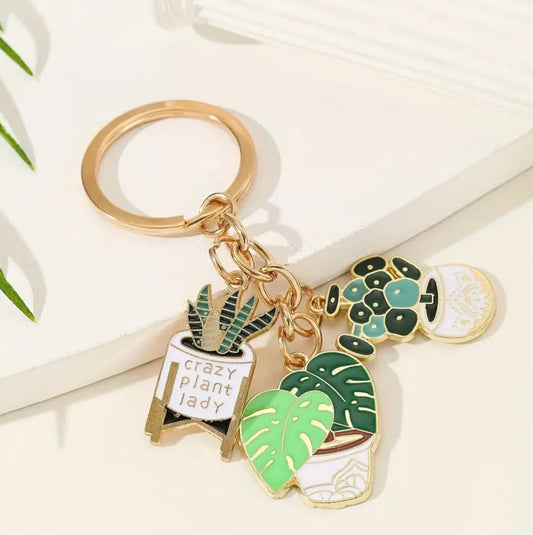 Plant Lady Keychain