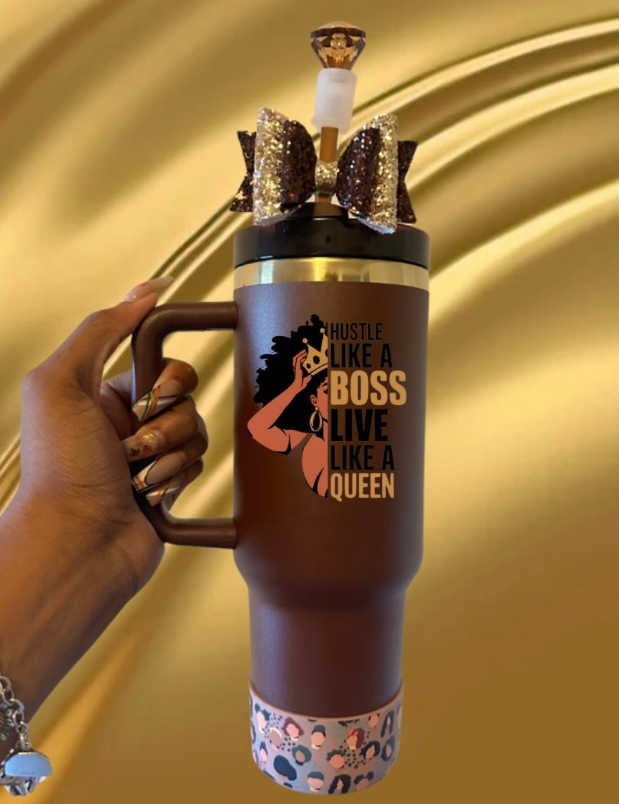 (PRE-ORDER) Boss Queen Chocolate 30oz Tumbler