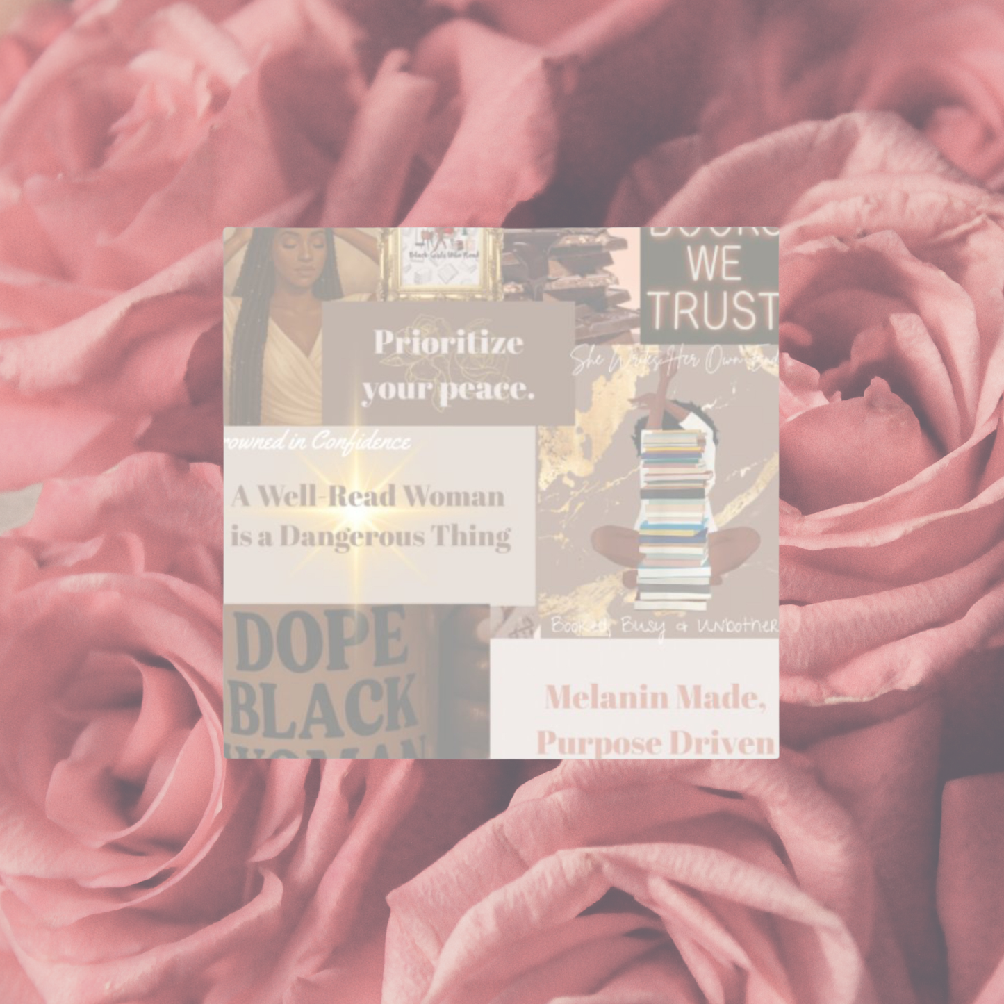 Melanin Gold Bookish Sticky Note