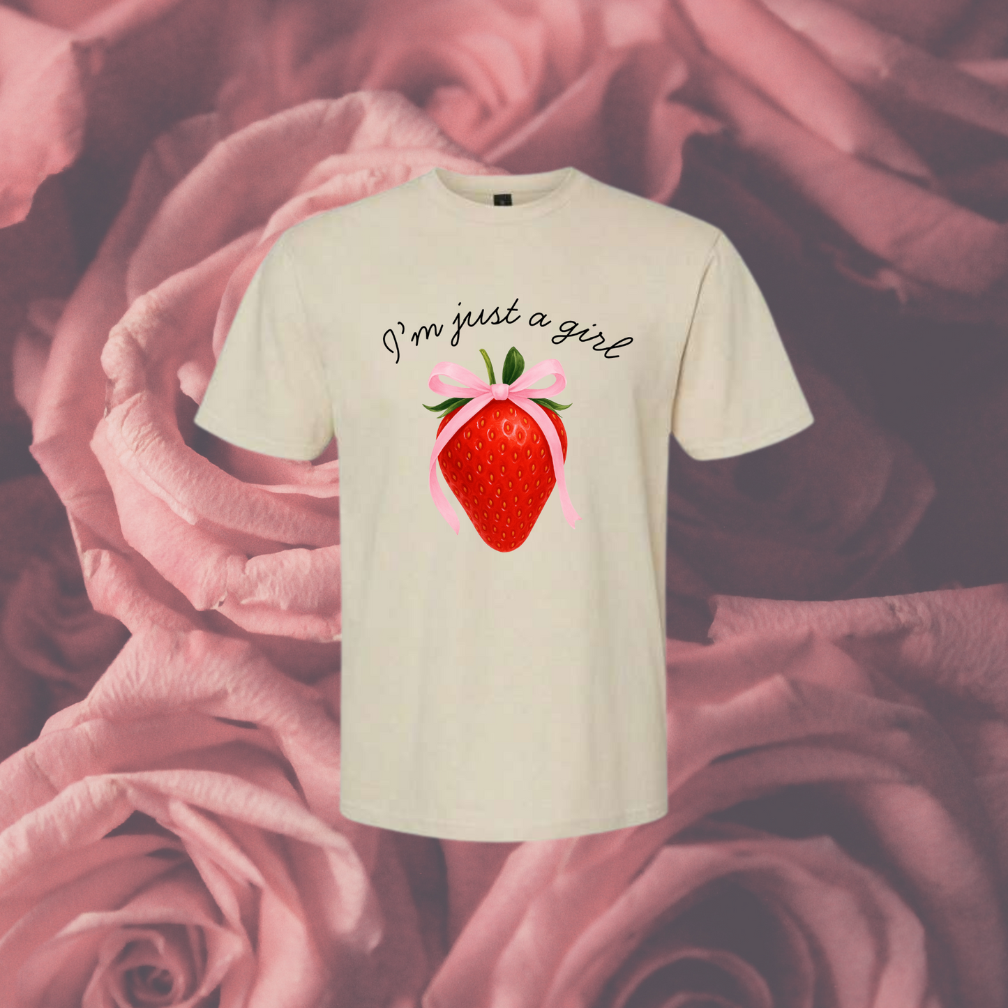 Just a Girl Strawberry Shirt