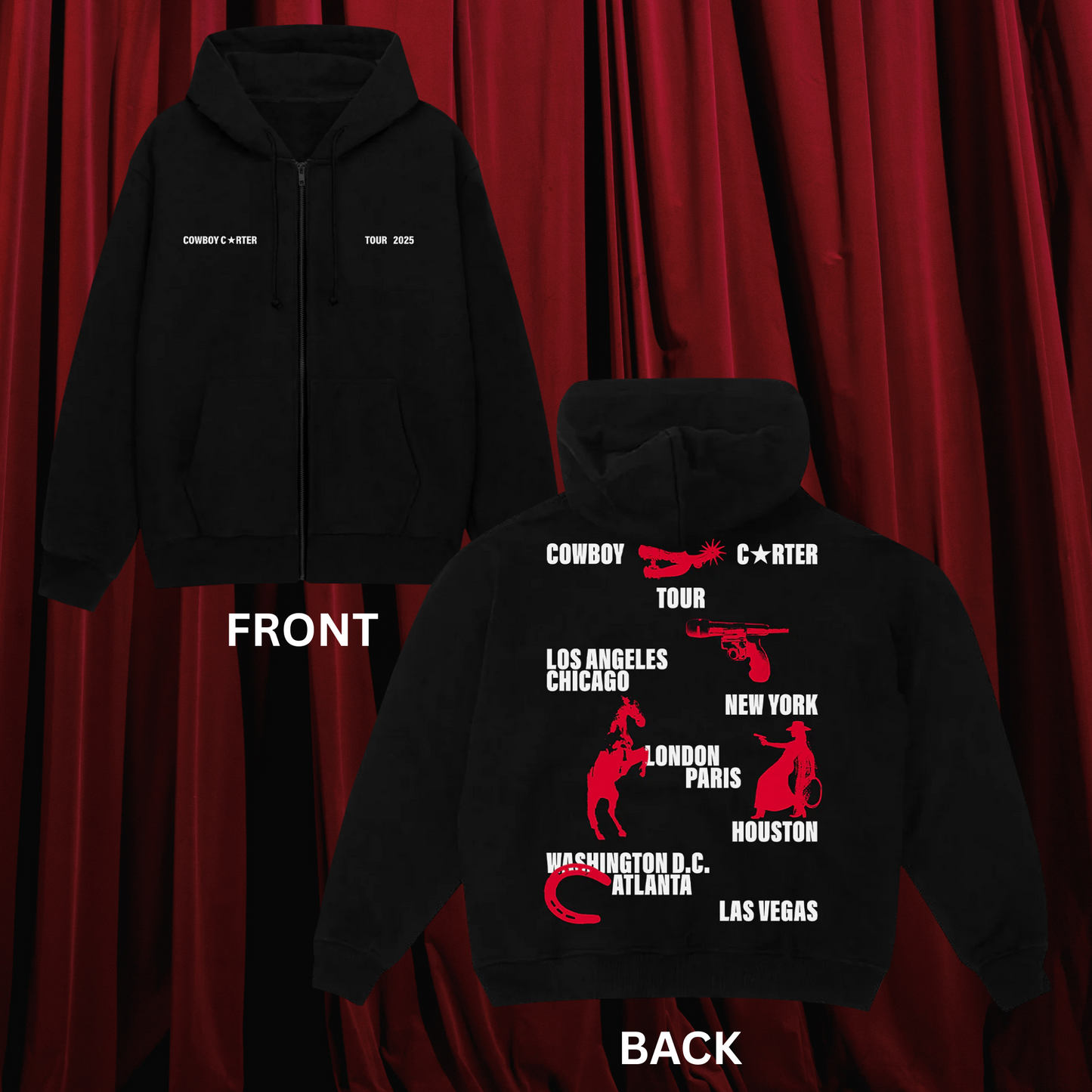 Cowboy Tour Zip Hoodie