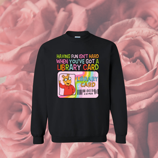Arthur Library Card Hoodie