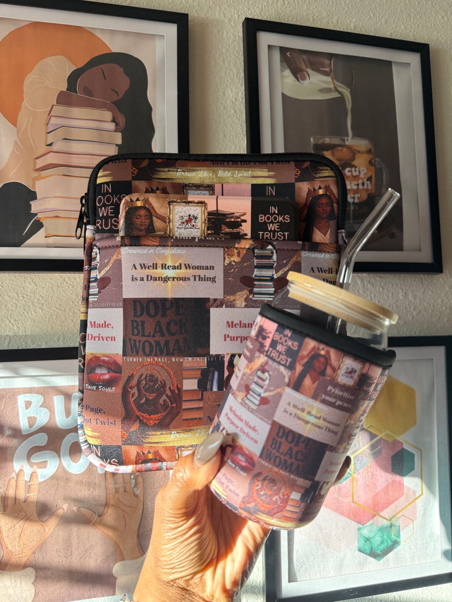 Melanin Gold Book & Cup Sleeve Bundle