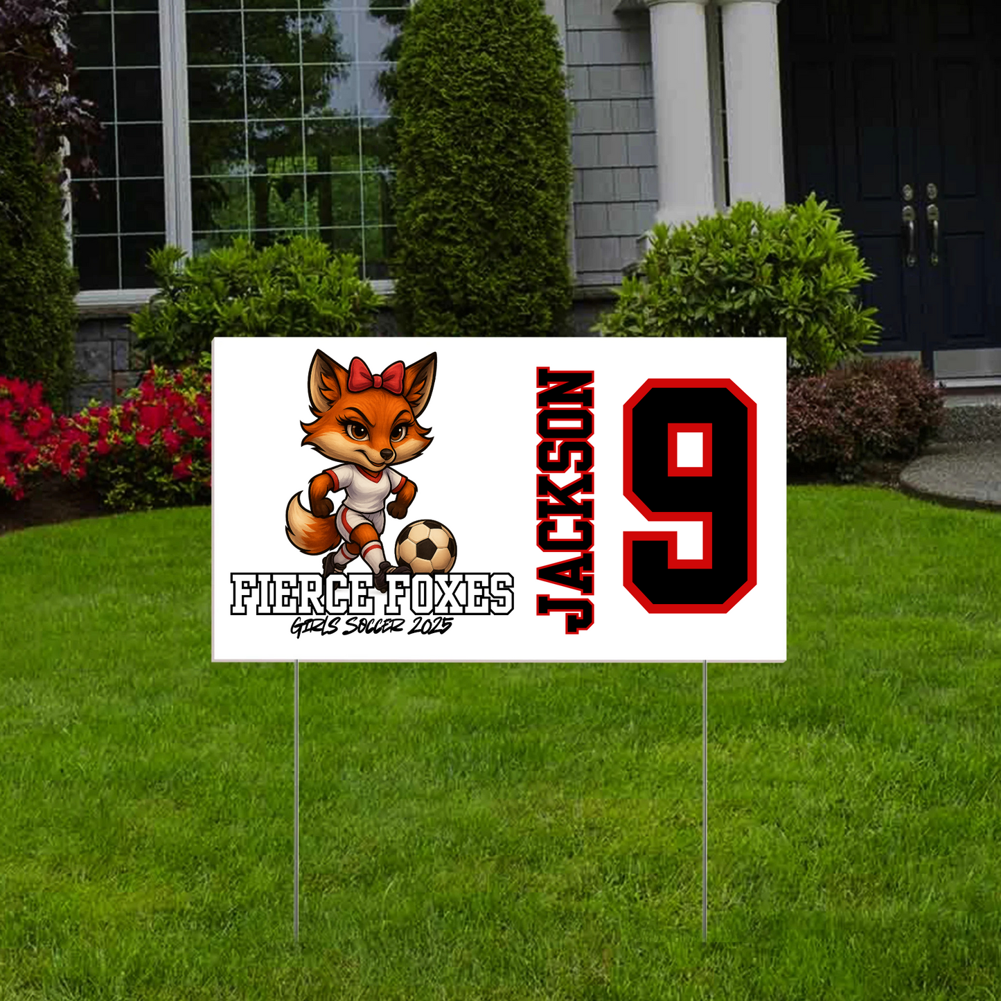 Fierce Foxes Yard Sign