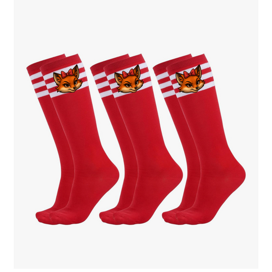 Red Youth Socks