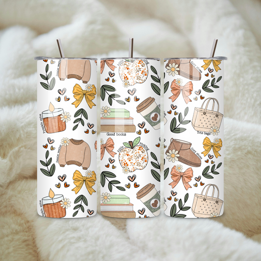 Fall Bookish 20oz Tumbler