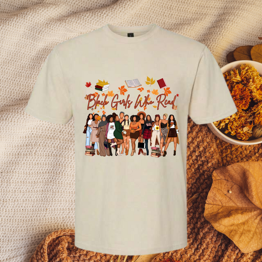 FALL Black Girls Who Read Shirt