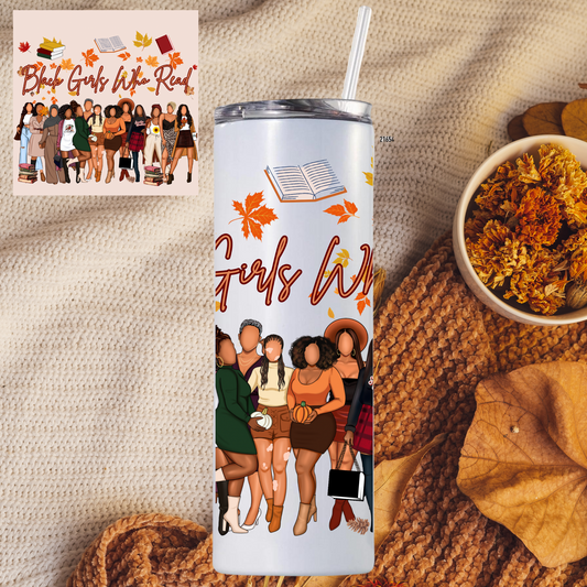 FALL Black Girls Who Read 20oz Tumbler