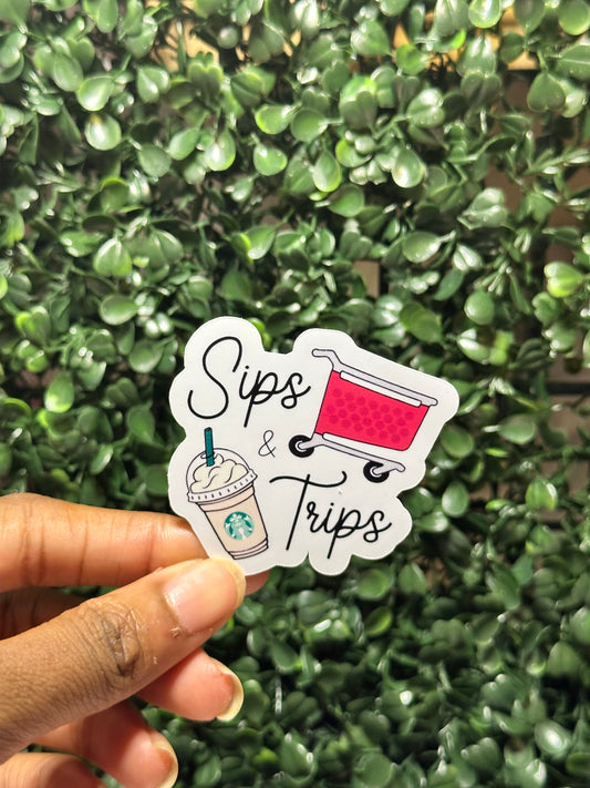 Sips & Trips 2 Sticker