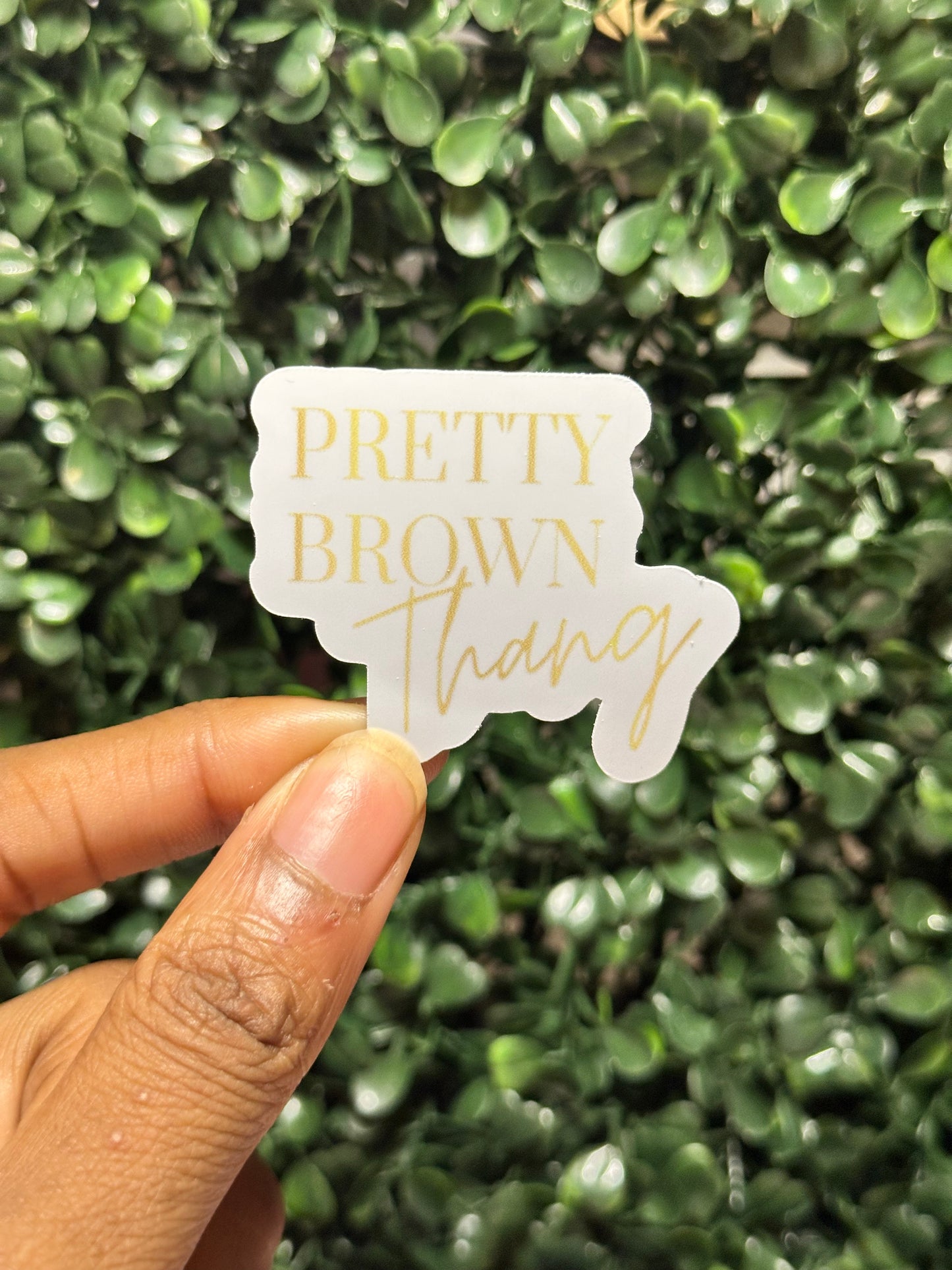 Pretty Brown Thang Sticker