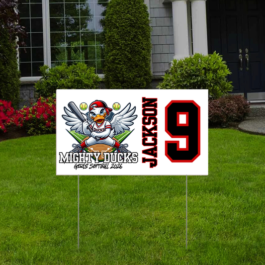 Mighty Ducks Yard Sign